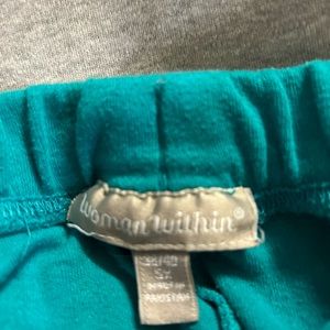 Woman Within 5X Size 38/40 Teal Women’s Plus Sweatsuit set